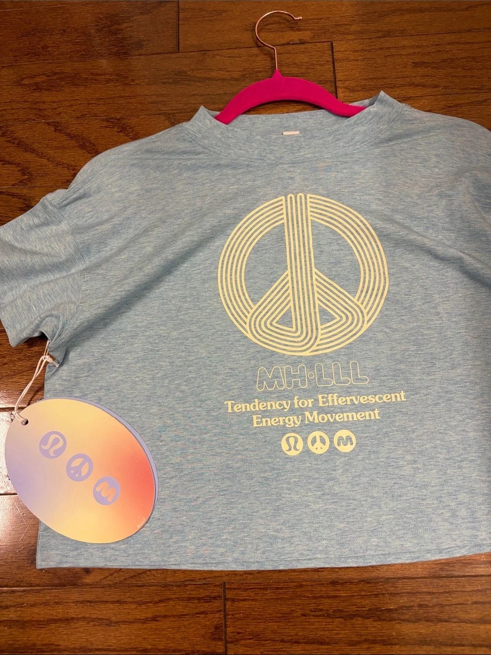87. Lululemon x Madhappy Cates T-Shirt HEATHERED CIRRUS BLUE cropped tee